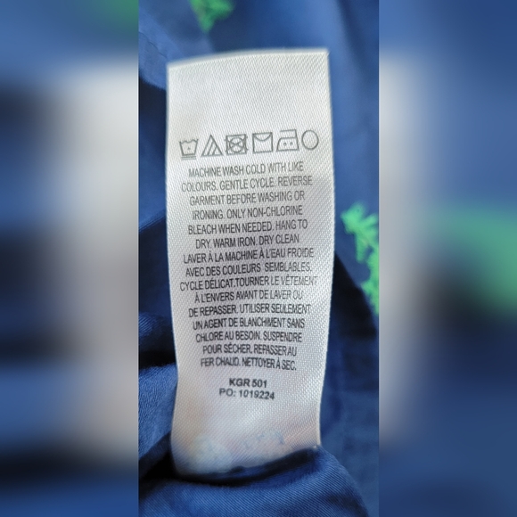 Hatley Maddie Popover Dress Women's S Blue w/Green Embroidered Floral 100% Cotto - Picture 11 of 16